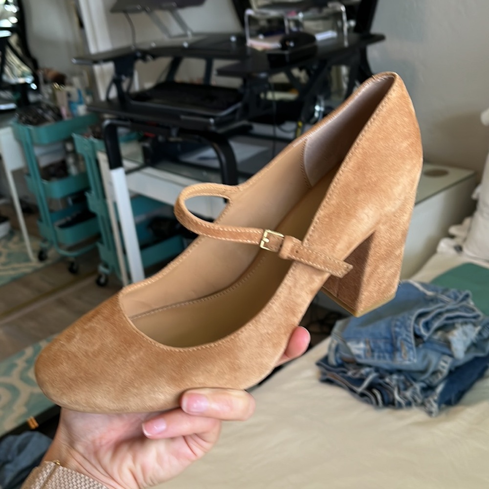 Calvin Klein Suede Heels